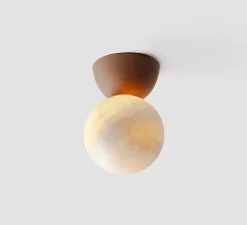 Plafonnier & Spot*Luxcambra Plafonnier, Abisal PL Mini, albâtre, , Ø12cm, H18cm - terracotta