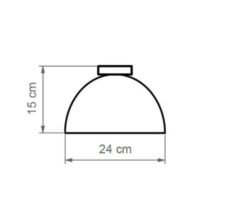 Plafonnier & Spot*Luxcambra Plafonnier, Absis PL, large, , LED, 2700K, 420 lm, Ø24cm, H15cm - noir, terracotta