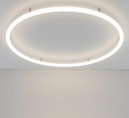 Plafonnier, Alphabet Of Light circular 90 semi-encastré, blanc, LED, dim, 3000K, 5783 lm, L90cm, H10cm - Artemide