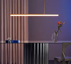 Suspension*Marset Plafonnier, Ambrosia 120, + 60cm, , LED, 2700K, 1500lm, L120cm, H86,6cm, driver triac - or mat