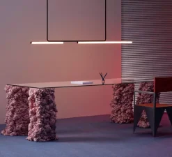 Plafonnier, Ambrosia 210, noir, LED, dim, 3000K, 3384 lm, L210cm, H26,6cm - Marset