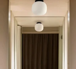 Plafonnier & Spot*Faro Plafonnier, Amelia, , IP44, Ø21,5cm, H22,5cm - noir