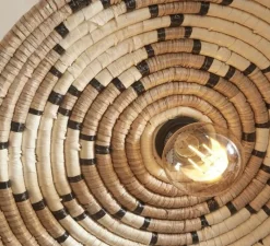 Plafonnier & Spot*Good&Mojo Plafonnier, Andros, , Ø45cm, H8cm - naturel, blanc