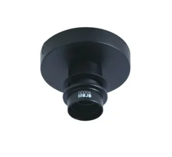 Plafonnier, Andros, noir, naturel, Ø45cm, H8cm - Good&Mojo