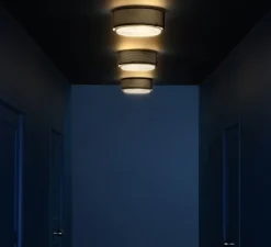 Applique|Plafonnier & Spot*Sammode Plafonnier, applique, G13 Large , Pierre Guariche, , Ø35cm, H15cm - noir