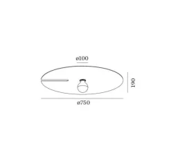 Plafonnier & Spot*Wever&Ducré Plafonnier, applique murale, Mirro, 3.0, , Ø75cm, H19cm - or