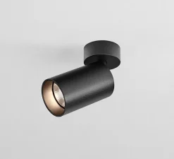 Plafonnier & Spot|Applique*ONOK Plafonnier, applique, Tab, , Ø6cm, H13,4cm - noir satiné