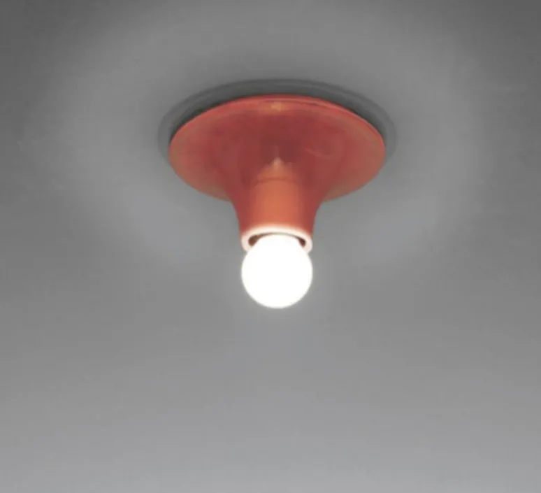 Applique|Plafonnier & Spot*Artemide Plafonnier, applique, Teti, transparent orange, Ø14cm, H7cm - orange, tansparent