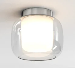 Plafonnier, Aquina 240, chrome, Ø24cm, H21cm - Astro