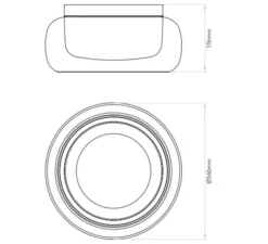 Plafonnier, Aquina 360, chrome, Ø36cm, H17,6cm - Astro