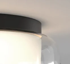 Plafonnier, Aquina 360, noir, Ø36cm, H17,6cm - Astro