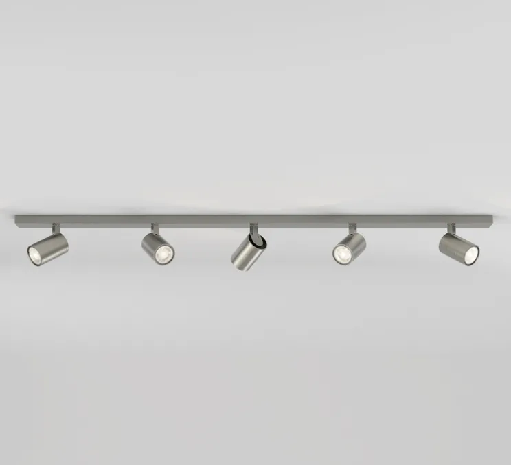 Plafonnier, Ascoli five Bar, nickel mat, L120cm, H13cm - Astro