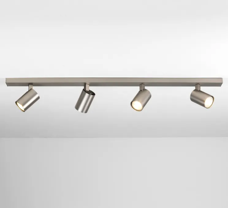 Plafonnier, Ascoli Four Bar, nickel mat, L90cm, H13cm - Astro