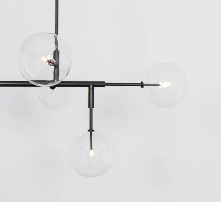 Plafonnier & Spot*Schwung Plafonnier, Axis, , Ø31,4cm, H155cm - noir