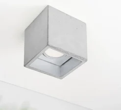 Plafonnier & Spot*GANTLights Plafonnier, [B7], , LED, L10cm, H10cm - gris, argent