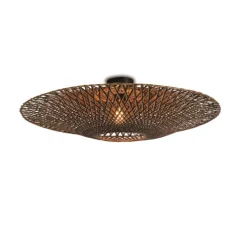 Plafonnier, Bali M, naturel, Ø60cm, H15cm - Good&Mojo
