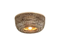 Plafonnier & Spot*Good&Mojo Plafonnier, Barbados, naturel et , Ø35cm, H17cm - marron