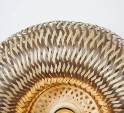 Plafonnier & Spot*Good&Mojo Plafonnier, Barbados, naturel et , Ø35cm, H17cm - marron