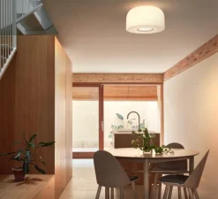 Plafonnier & Spot*Flos Plafonnier, Bellhop Glass C2, , Ø45cm, H25,2cm - blanc