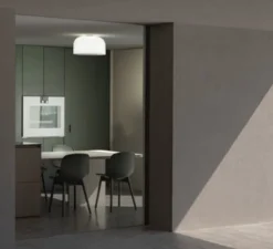 Plafonnier & Spot*Flos Plafonnier, Bellhop Glass C2, , Ø45cm, H25,2cm - blanc