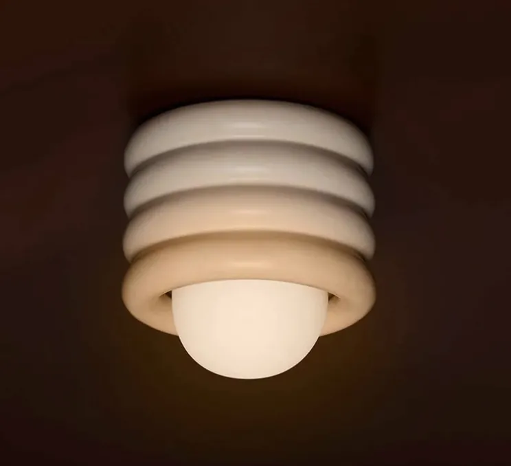 Plafonnier, Bibi, ivoire, Ø17,2cm, H22,9cm - Hudson Valley Lighting
