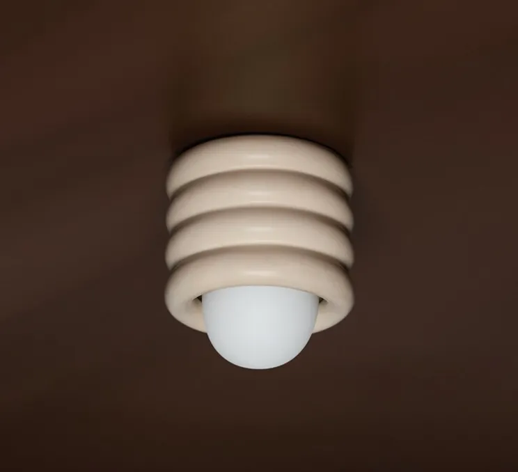 Plafonnier, Bibi, ivoire, Ø17,2cm, H22,9cm - Hudson Valley Lighting