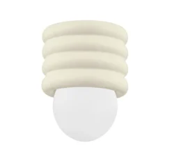 Plafonnier, Bibi, ivoire, Ø17,2cm, H22,9cm - Hudson Valley Lighting