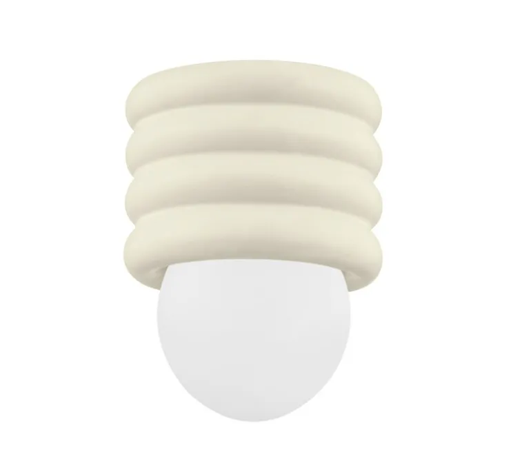 Plafonnier, Bibi, ivoire, Ø17,2cm, H22,9cm - Hudson Valley Lighting