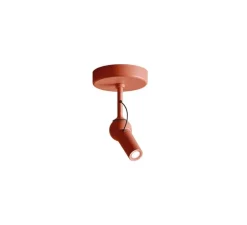 Plafonnier, Bird + 2 tiges incluses, rouge brique, LED, dim, 2700K, 660 lm, Ø11cm, H39cm - KDLN