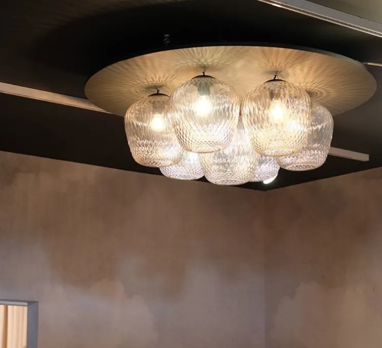 Plafonnier, Blown SW5, transparent, noir, LED, Ø28cm, H34cm - AndTradition