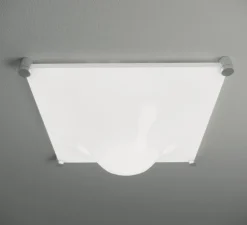 Plafonnier, Bolla, blanc, L50cm, H20cm - Martinelli Luce