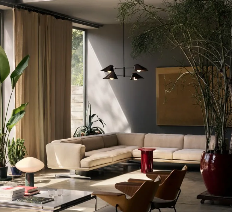 Plafonnier & Spot*Andtradition Plafonnier, Bonnet SC93, , Ø100cm, H140cm - bronze, noir