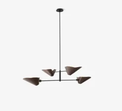 Plafonnier & Spot*Andtradition Plafonnier, Bonnet SC93, , Ø100cm, H140cm - bronze, noir