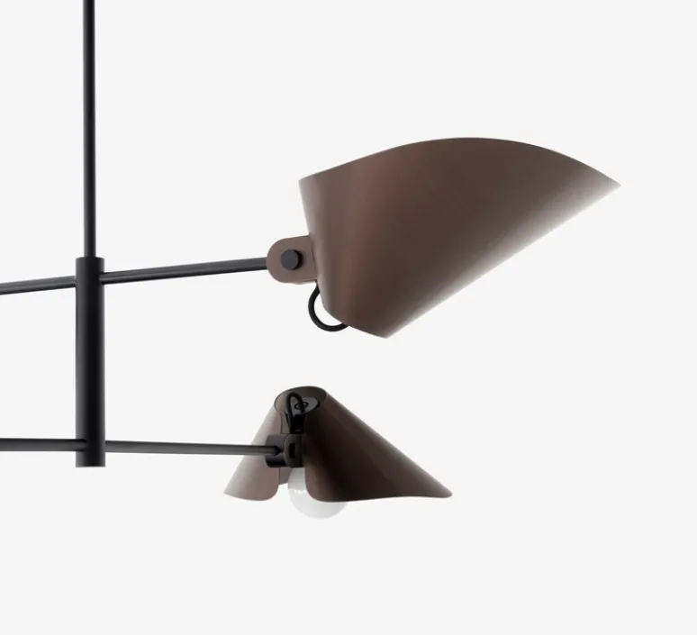 Plafonnier & Spot*Andtradition Plafonnier, Bonnet SC93, , Ø100cm, H140cm - bronze, noir