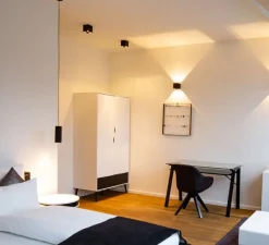 Plafonnier & Spot*Wever&Ducré Plafonnier, Box 1.0 LED, , LED, Dali, 3000K, 700 lm, Ø10cm, H10cm - noir mat