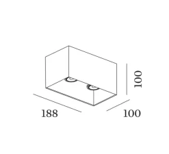 Plafonnier & Spot*Wever&Ducré Plafonnier, Box 2.0 PAR16, , L18,8cm, H10cm - champagne