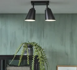 Plafonnier & Spot*It's about Romi Plafonnier, Bremen, , Ø35cm, H24cm - noir