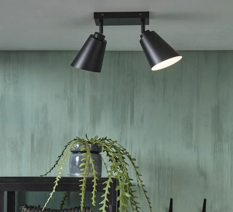 Plafonnier & Spot*It's about Romi Plafonnier, Bremen, , Ø35cm, H24cm - noir