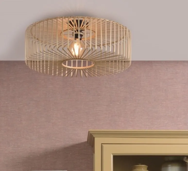 Plafonnier & Spot*Good&Mojo Plafonnier, Bromo L, , Ø60cm, H18cm - naturel