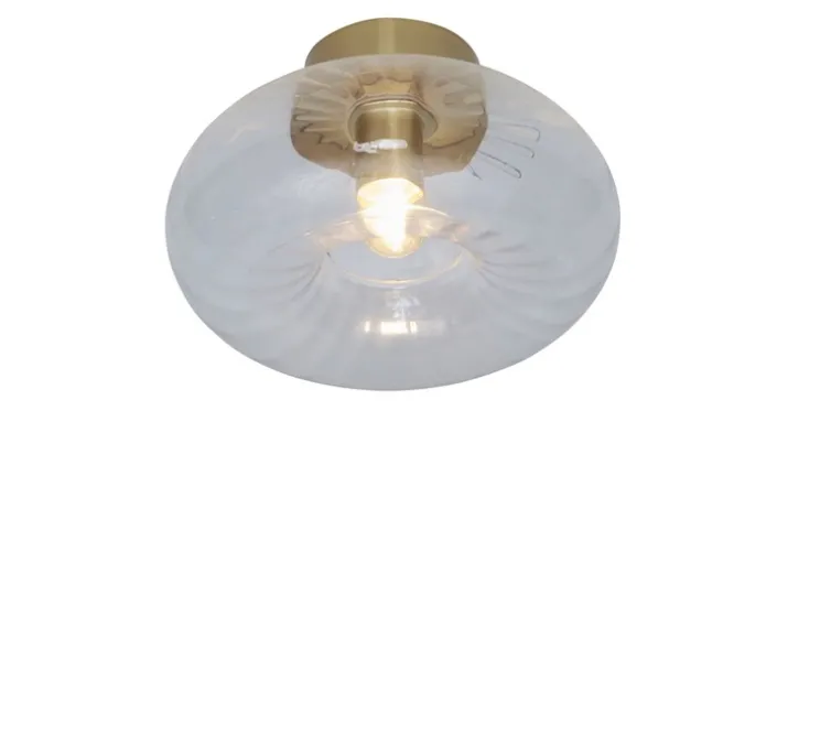 Plafonnier, Brussels, transparent, or, Ø28cm, H28cm - It's about Romi