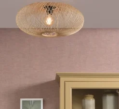 Plafonnier, Cango, naturel, Ø60cm, H25cm - Good&Mojo