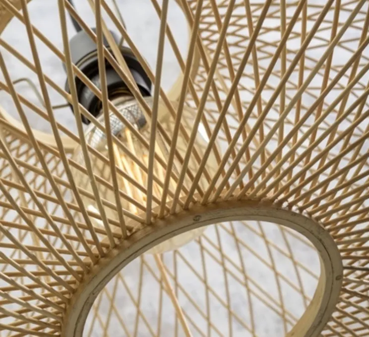 Plafonnier, Cango, naturel, Ø60cm, H25cm - Good&Mojo