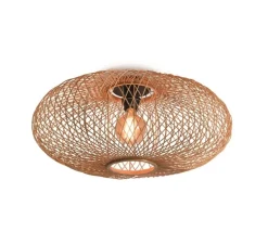 Plafonnier, Cango, naturel, Ø60cm, H25cm - Good&Mojo