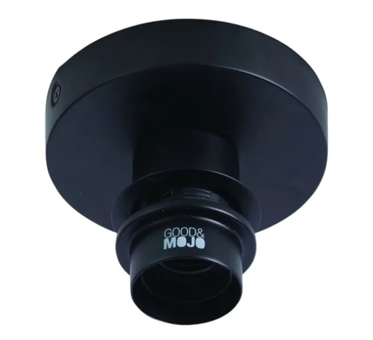 Plafonnier, Cango, noir, Ø60cm, H25cm - Good&Mojo