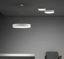 Plafonnier & Spot*LEDS C4 Plafonnier, Caprice, , IP23, LED, dim, 3000K, 3032 lm, Ø52cm, H8,4cm - blanc