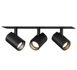 Plafonnier, Ceno 3.0, noir, LED, 2700K, 3x440lm, L23cm, H4cm - Wever & Ducré