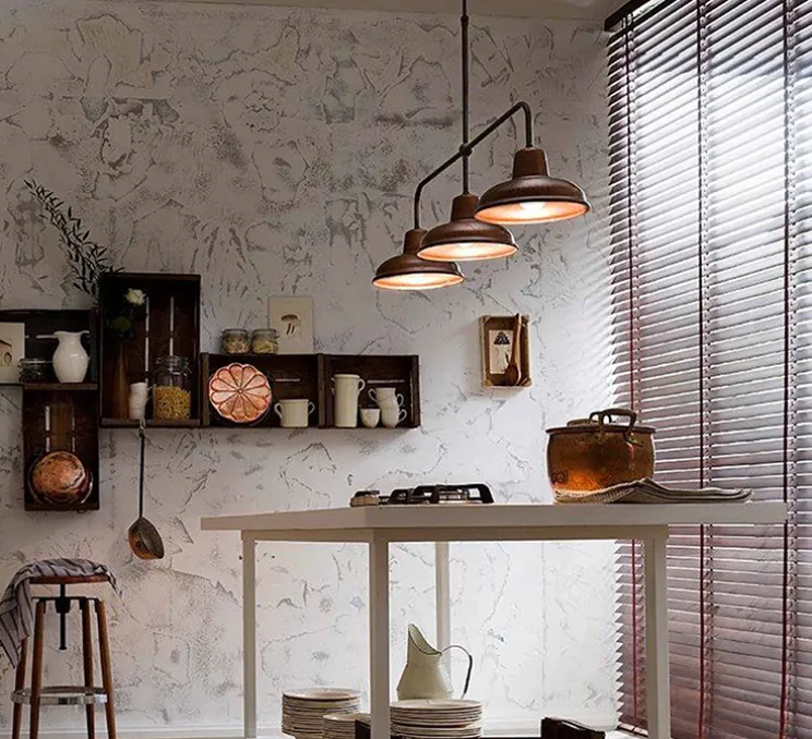 Plafonnier, Contrada, laiton / cuivre, L108,5cm, H90-120cm - Il Fanale