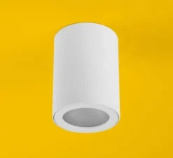 Plafonnier & Spot*Zangra Plafonnier, Cox, , IP54, Ø6,5cm, H9cm - blanc