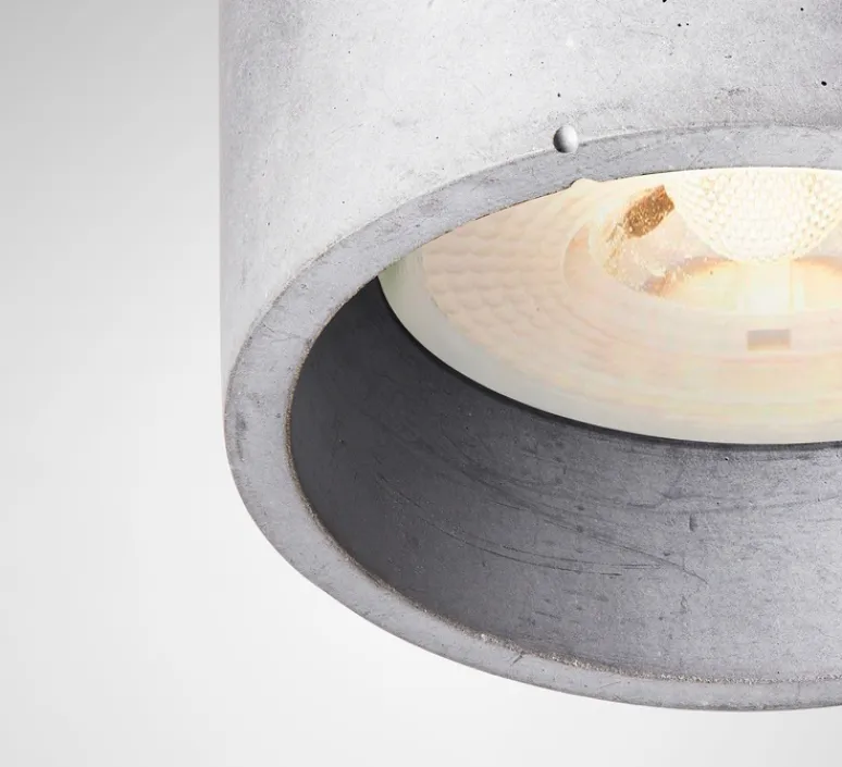 Plafonnier & Spot*Plato Design Plafonnier, Cromia M, , Ø6,5cm, H20cm - Gris