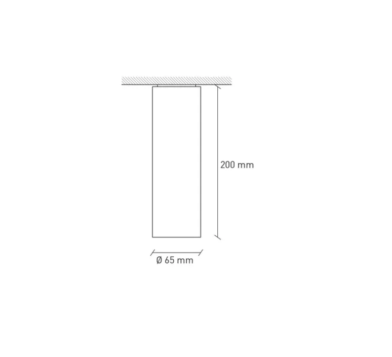 Plafonnier & Spot*Plato Design Plafonnier, Cromia M, , Ø6,5cm, H20cm - Gris